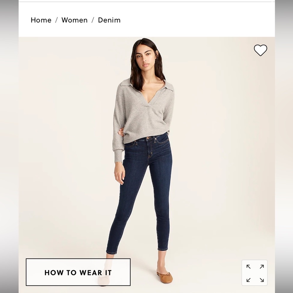 Jcrew high-rise toothpick